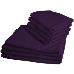 Microfiber håndklæder - pakke med 8 stk - Lilla - Letvægts håndklæder