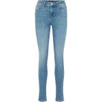 Lyseblå Pieces Skinny jeans Falmede Størrelse XL til Damer 
