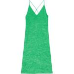 Smaragdgrønne Midi Ganni Kjoler med Spaghettistropper Størrelse XL til Damer på udsalg 