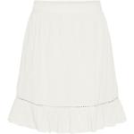 Hvide Korte Pieces Korte nederdele med Flæser Størrelse XL til Damer 