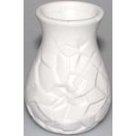 Hvide 10 cm Vaser med Blomstermønster på udsalg 