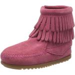 Pinke Minnetonka Ankelstøvler med Frynser Med lynlåse Størrelse 29.5 til Piger 