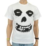Misfits - All Over Skull Band T-Shirt, weiss, GröÃŸe:XL [Misc.]