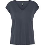 Blå Pieces T-shirts med V-udskæring Størrelse XL til Damer 