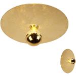Moderne loftslampe guld 40cm - Disque