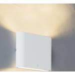 Moderne udendørs væglampe hvid 11,5 cm inkl LED - Batt