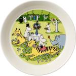 Moomin Plate 19Cm Garden Party Home Tableware Plates Small Plates Green Arabia