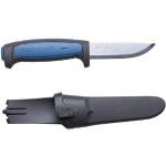 Morakniv Gürtelmesser Pro S - rostfreier Stahl - TPE Griff - blaue Kunststoffeinlage - Fingerschutz - Kunststoffscheide, grau