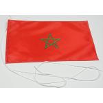 Buddel-Bini Marokko 15x25 cm Tischflagge in Profi - Qualität Tischfahne Autoflagge Bootsflagge Motorradflagge Mopedflagge