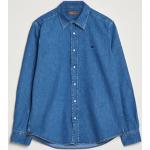 Blå Morris Denim Denim skjorter i Denim Størrelse XL til Herrer 