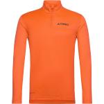 Orange Sporty adidas Terrex Hættetrøjer Størrelse XL 