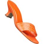 Orange Elegant By Far Sommer Sandaler med hæl i Læder med rem Hælhøjde 5 - 7 cm Størrelse 38 til Damer 