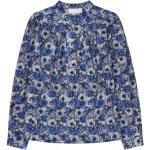 Blå Munthe Økologiske Langærmede skjorter Med lange ærmer Størrelse XL med Blomstermønster til Damer på udsalg 