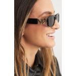 Retro NA-KD Firkantede solbriller i Plastik Størrelse XL til Damer 