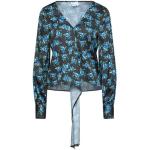 NA-KD Langærmede skjorter i Polyester med V-udskæring Med lange ærmer Størrelse XXL med Blomstermønster til Damer 