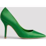 Grønne NA-KD Støvletter med hæl i Gummi med spidse skosnuder til Damer på udsalg 