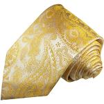 Gule Paul Malone Brede slips i Silke Størrelse XL med Paisley 