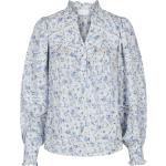 Hvide Neo Noir Skjortebluser i Viskose med V-udskæring Størrelse XL til Damer på udsalg 