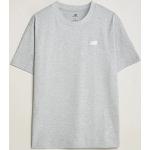 Grå New Balance Athletics T-shirts med rund hals i Bomuld med rund udskæring med korte ærmer Størrelse XL til Herrer 
