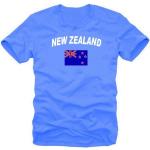 New Zealand Football T-Shirt Royal Blue S, M, L, XL, XXL blue Royal Blue Size:Large