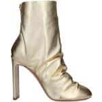 Guldfarvede NICHOLAS KIRKWOOD Læderstøvler i Læder blokhæle Størrelse 36 til Damer 