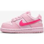 Pinke Klassiske Nike Dunk Snøresko i Læder Størrelse 21 til Børn 