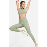 Nike Go leggings i 7/8 længde med høj talje, fast støtte og lommer til kvinder grøn