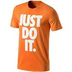 Orange Nike T-shirts med rund hals Størrelse XL 
