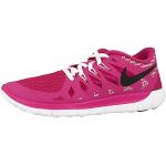 Nike Mädchen Free 5.0 Laufschuhe, Pink (Hot Pink/Black/White), 35.5 EU