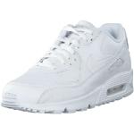 Hvide Nike Air Max 90 Sneakers i Læder Størrelse 46 Letvægt 