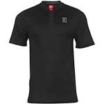 Nike Herren Court Polo-Shirt (tennisbekleidung), Schwarz/Weiß, L