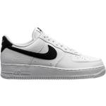 Hvide Klassiske Nike Air Force 1 '07 Herresneakers i Læder Størrelse 38.5 