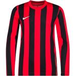 Nike Spilletrøje Dri-FIT Striped Division IV - Rød/Sort/Hvid Lange Ærmer Børn, størrelse L: 147-158 cm