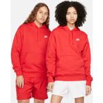 Røde Klassiske Nike Fleece Hættetrøjer i Fleece Størrelse XL til Herrer 