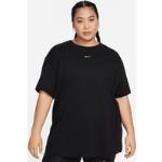 Sorte Nike Essentials Plus size t-shirts i Bomuld Plus size til Damer 