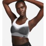 Nike Swoosh Flyknit sports bh uden indlæg og med højt støtteniveau til kvinder sort