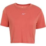 Laksefarvede Nike Kortærmede t-shirts i Jersey med rund udskæring med korte ærmer Størrelse XL til Damer 