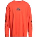 Orange Nike T-shirts med rund hals i Jersey Med lange ærmer Størrelse XL til Herrer på udsalg 