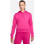 Pinke Nike Therma Hættetrøjer i Fleece Størrelse XL til Damer på udsalg 