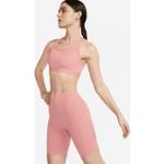 Nike Universa cykelshorts (20 cm) med medium støtte, høj talje og lommer til kvinder Pink