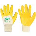 Nitrile Yellow Nitrile Gloves (Pack of 12) 8, Yellow