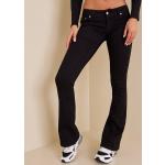 Sorte Nelly NLY Trend Lavtaljede jeans i Bomuld Størrelse 3 XL til Damer 