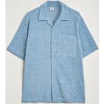 Blå NN 07 Kortærmede polo shirts i Frotté med korte ærmer Størrelse XL til Herrer på udsalg 