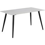 Hvide Moderne Nordform Spisebordssæt i Metal 