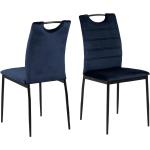 Mørkeblå Nordform Spisebordsstole 4 stk 