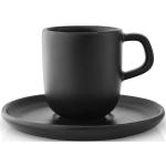 Nordic Kitchen Espressokopper Med Underkopper Home Tableware Cups & Mugs Espresso Cups Black Eva Solo