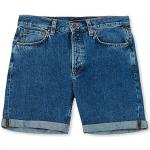 Blå Nudie Jeans Bæredygtige Denim shorts i Denim Størrelse XL til Herrer på udsalg 