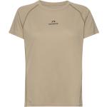 Nwlspeed Mesh T-Shirt W Sport T-shirts & Tops Short-sleeved Beige Newline