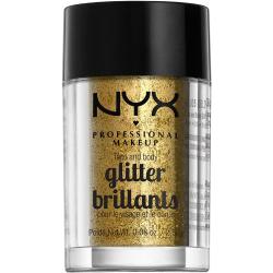 NYX Professional Makeup Face And Body Glitter Brilliants Gold GLI