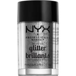 NYX Professional Makeup Face And Body Glitter Brilliants Silver G